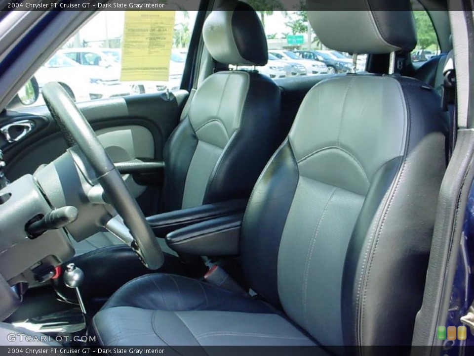 Dark Slate Gray Interior Front Seat for the 2004 Chrysler PT Cruiser GT #32595556