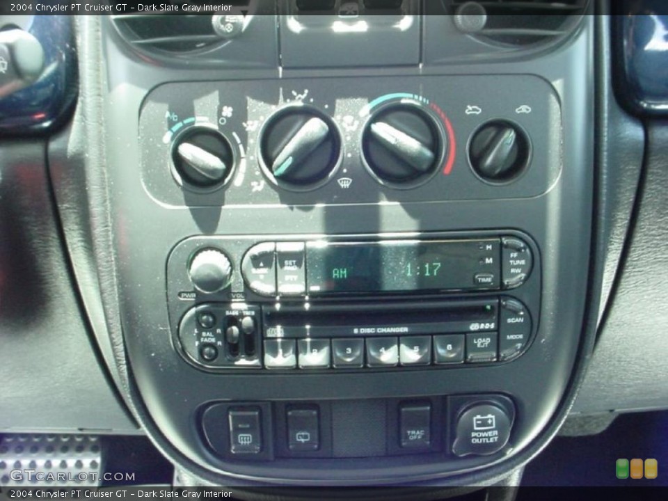 Dark Slate Gray Interior Controls for the 2004 Chrysler PT Cruiser GT #32595640