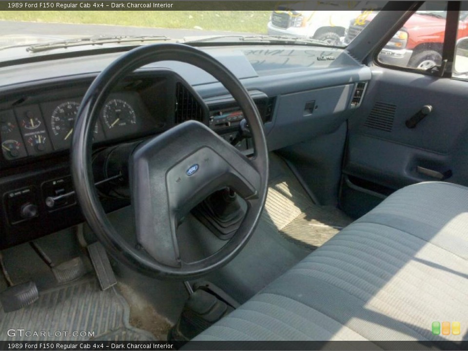 Dark Charcoal 1989 Ford F150 Interiors