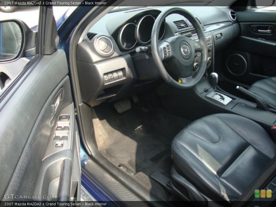 Black Interior Photo for the 2007 Mazda MAZDA3 s Grand Touring Sedan #32785799