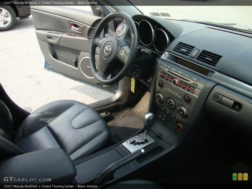 Black Interior Dashboard for the 2007 Mazda MAZDA3 s Grand Touring Sedan #32785911