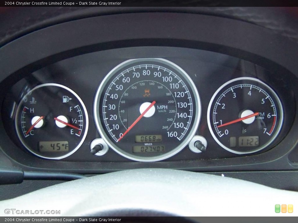 Dark Slate Gray Interior Gauges for the 2004 Chrysler Crossfire Limited Coupe #3284812