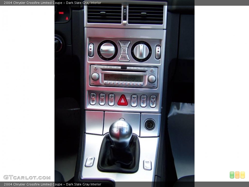 Dark Slate Gray Interior Controls for the 2004 Chrysler Crossfire Limited Coupe #3284817