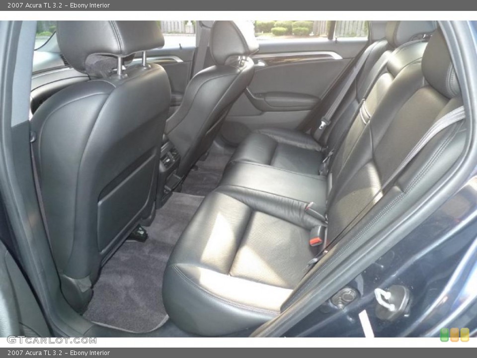 Ebony Interior Rear Seat for the 2007 Acura TL 3.2 #33055442