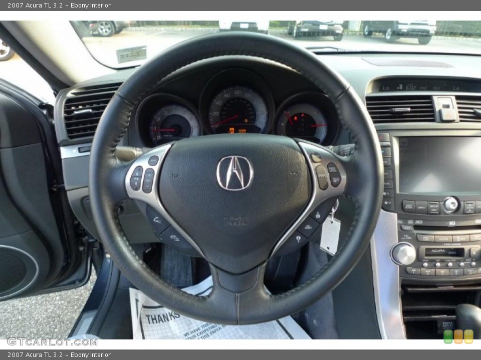 Ebony Interior Steering Wheel for the 2007 Acura TL 3.2 #33055603