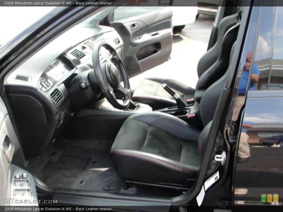 Black Leather Interior Photo for the 2006 Mitsubishi Lancer Evolution IX MR #33096761