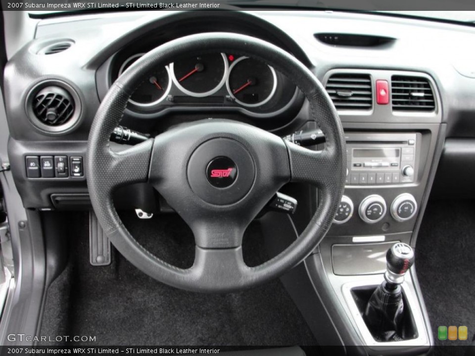 STi Limited Black Leather Interior Steering Wheel for the 2007 Subaru Impreza WRX STi Limited #33097073