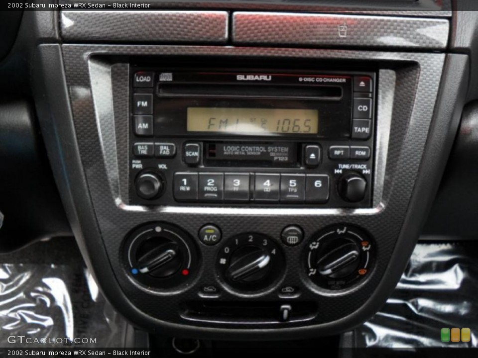 Black Interior Audio System for the 2002 Subaru Impreza WRX Sedan #33196868
