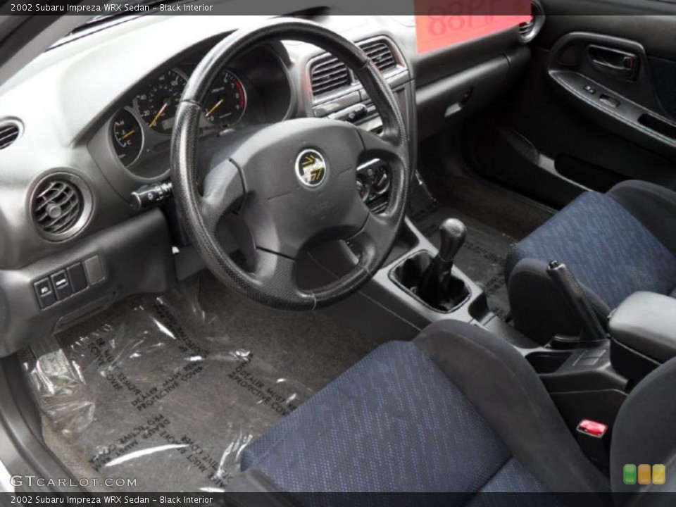 Black Interior Prime Interior for the 2002 Subaru Impreza WRX Sedan #33197100