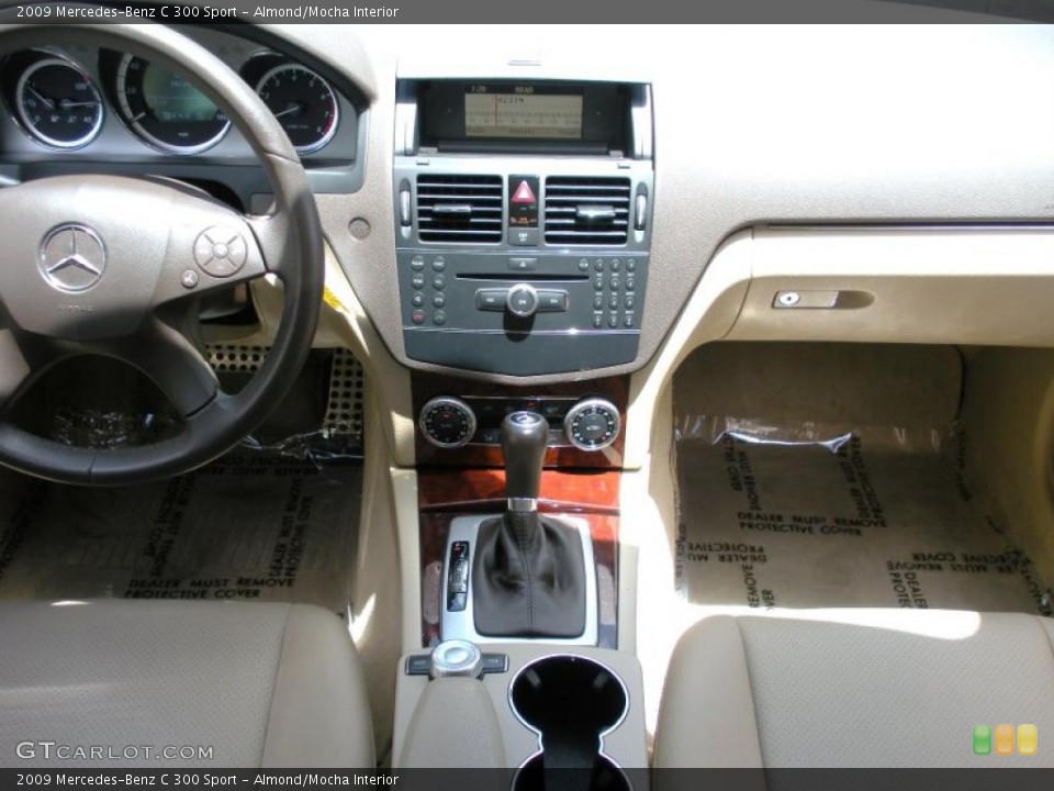 Almond/Mocha Interior Dashboard for the 2009 Mercedes-Benz C 300 Sport #33227208
