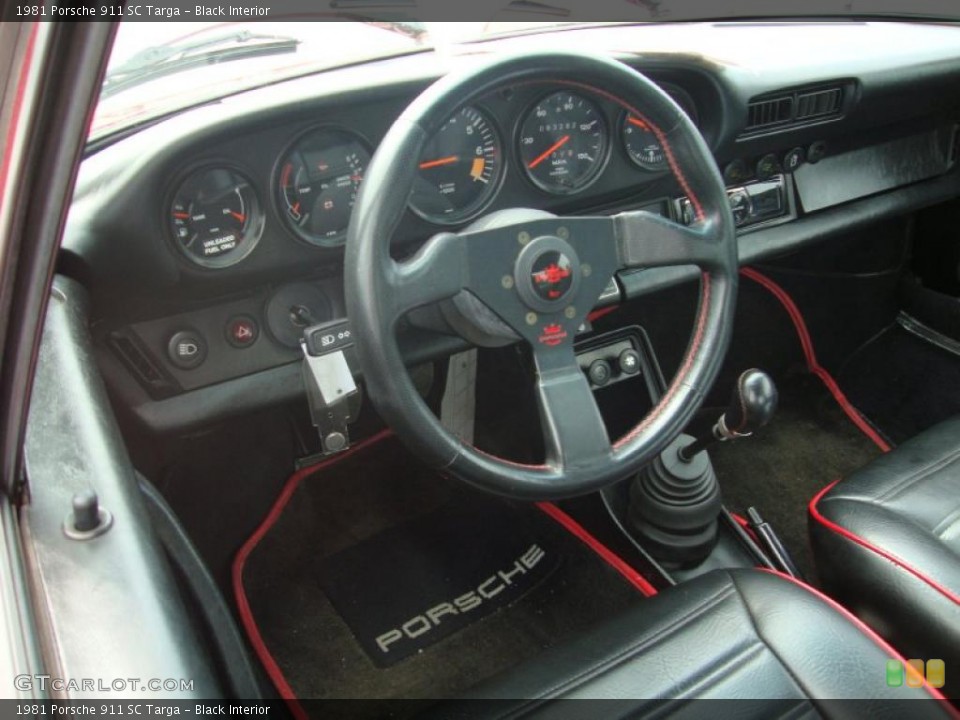 Black Interior Dashboard for the 1981 Porsche 911 SC Targa #33245581