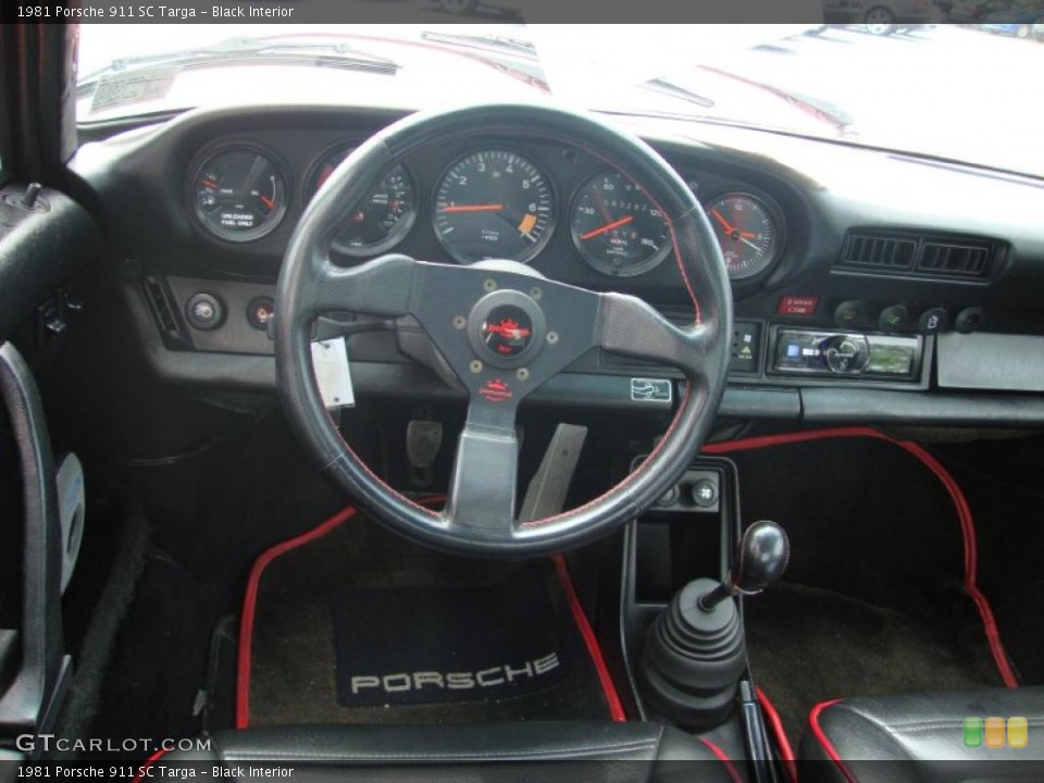 Black Interior Dashboard for the 1981 Porsche 911 SC Targa #33245901