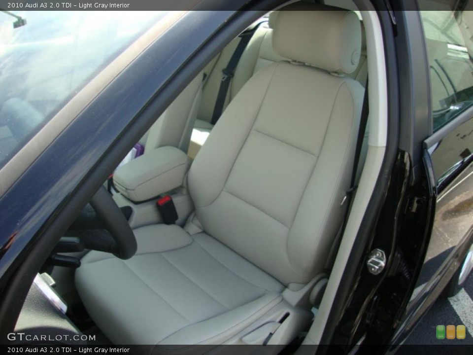 Light Gray 2010 Audi A3 Interiors