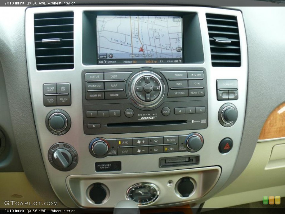 Wheat Interior Controls for the 2010 Infiniti QX 56 4WD #33280613