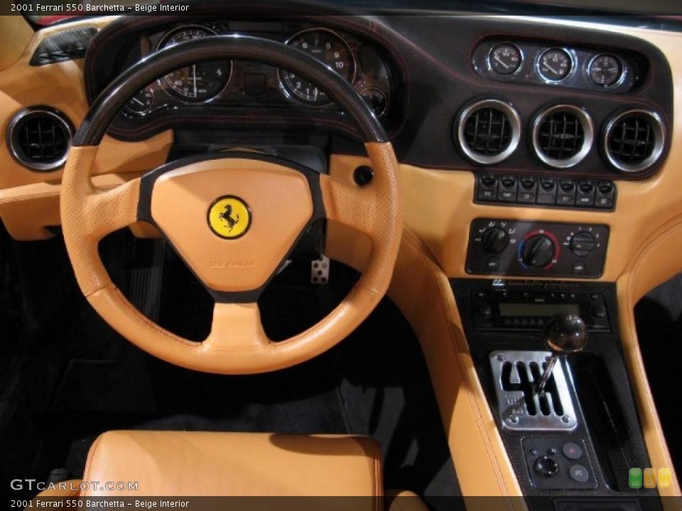 Beige Interior Dashboard for the 2001 Ferrari 550 Barchetta #33329868