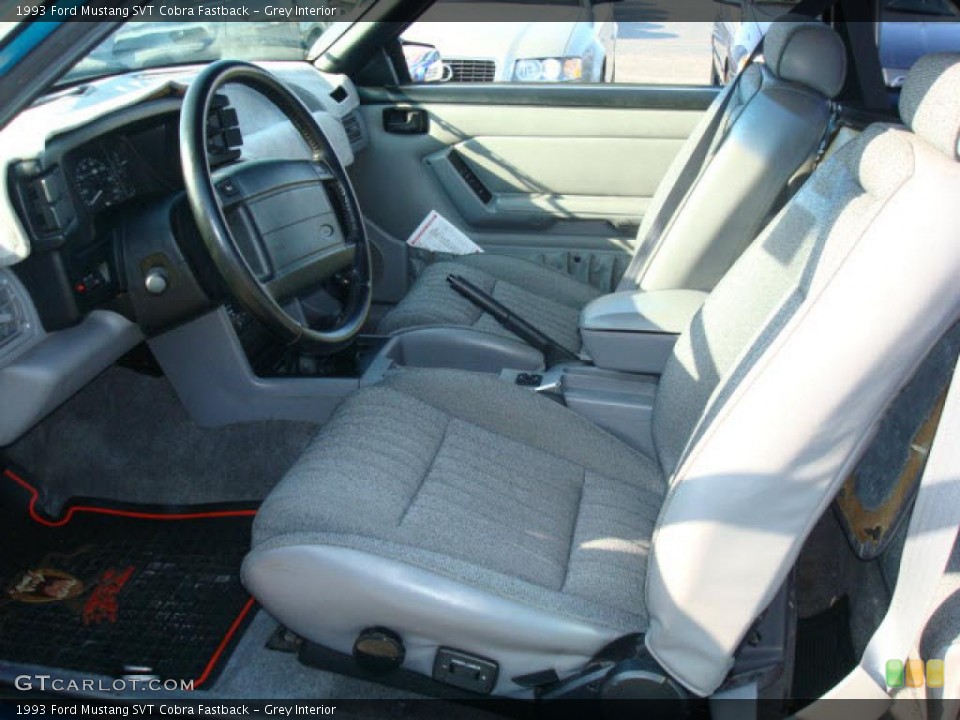 Grey Interior Front Seat for the 1993 Ford Mustang SVT Cobra Fastback #3334726