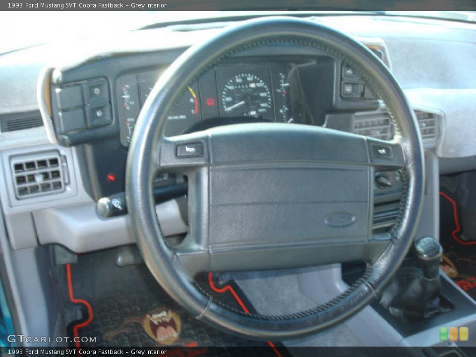 Grey Interior Steering Wheel for the 1993 Ford Mustang SVT Cobra Fastback #3334731