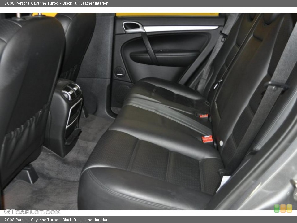 Black Full Leather 2008 Porsche Cayenne Interiors