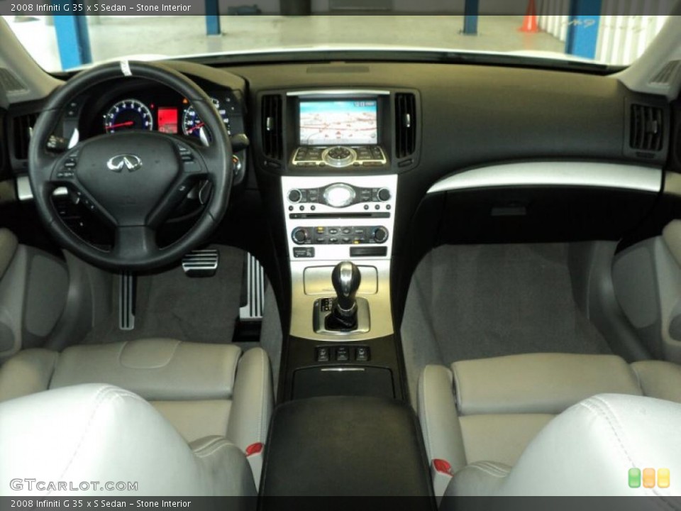 Stone Interior Dashboard for the 2008 Infiniti G 35 x S Sedan #33378198
