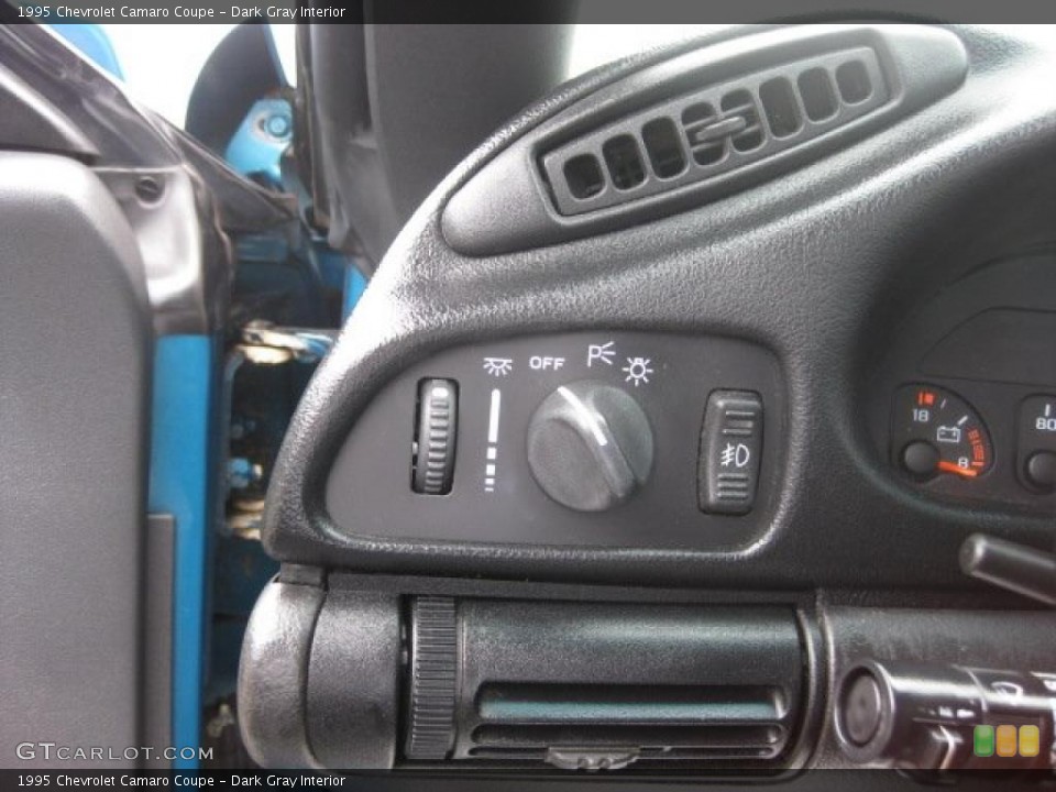 Dark Gray Interior Controls for the 1995 Chevrolet Camaro Coupe #33451746
