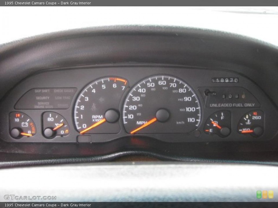 Dark Gray Interior Gauges for the 1995 Chevrolet Camaro Coupe #33451758