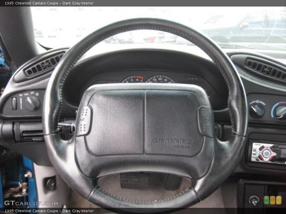 Dark Gray Interior Steering Wheel for the 1995 Chevrolet Camaro Coupe #33451774