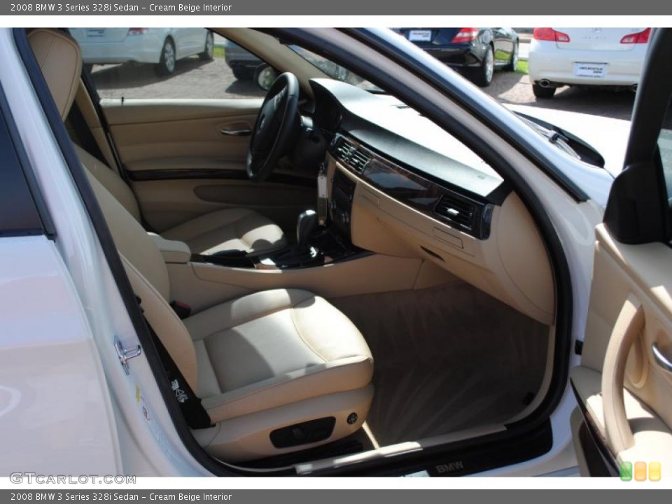Cream Beige Interior Photo for the 2008 BMW 3 Series 328i Sedan #33624098