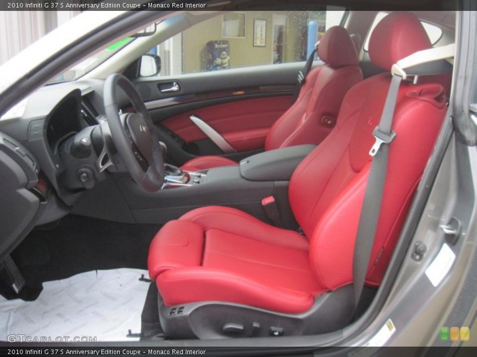 Monaco Red Interior Photo for the 2010 Infiniti G 37 S Anniversary Edition Coupe #33707486