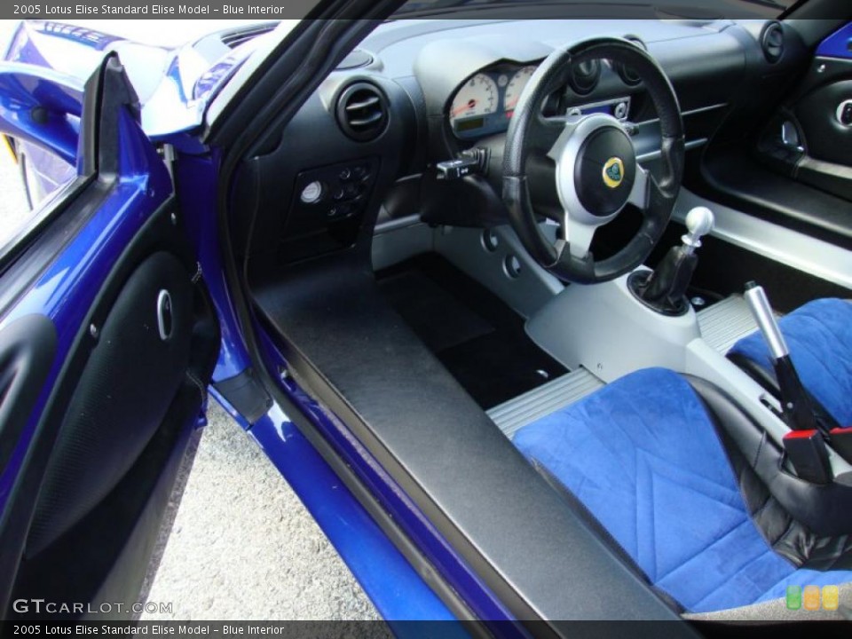 Blue 2005 Lotus Elise Interiors