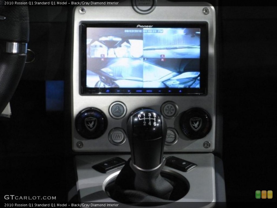 Black/Gray Diamond Interior Navigation for the 2010 Rossion Q1  #33987812