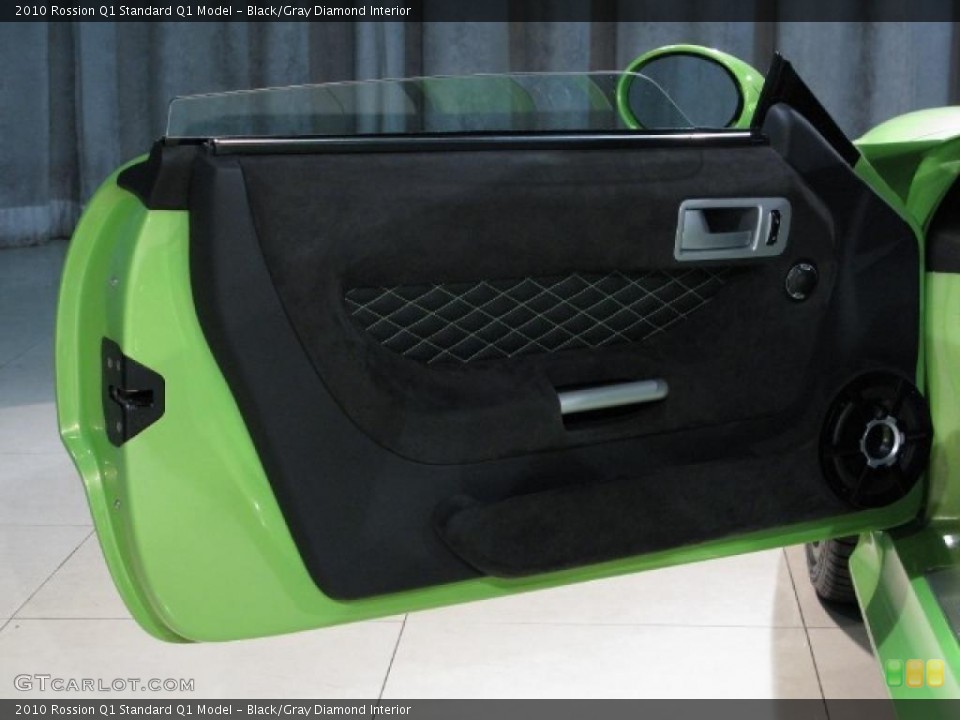Black/Gray Diamond Interior Door Panel for the 2010 Rossion Q1  #33987880