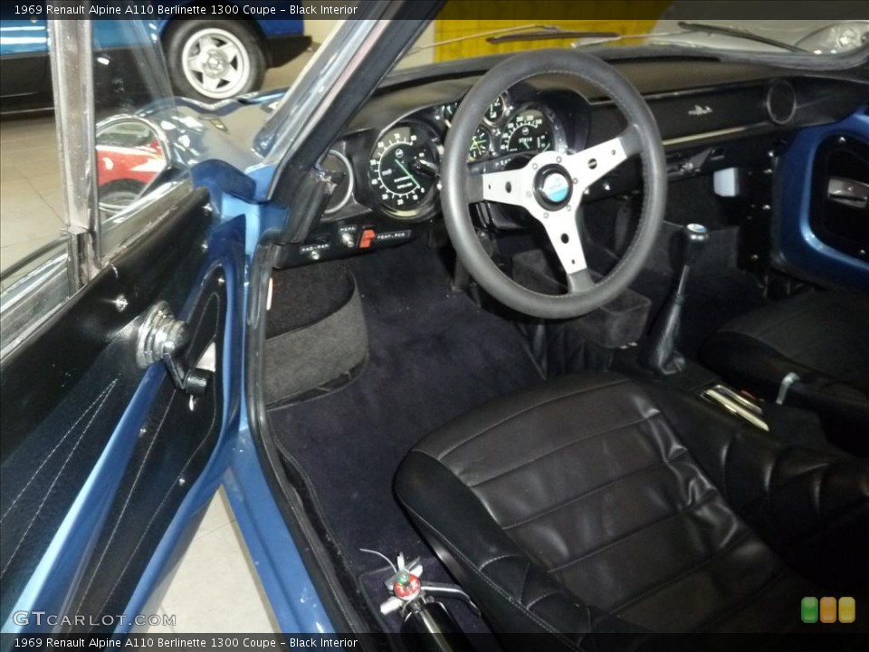 Black Interior Photo for the 1969 Renault Alpine A110 Berlinette 1300 Coupe #33988948