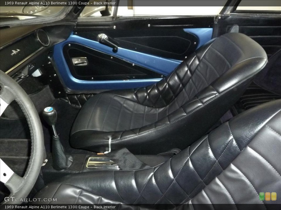 Black Interior Photo for the 1969 Renault Alpine A110 Berlinette 1300 Coupe #33988988