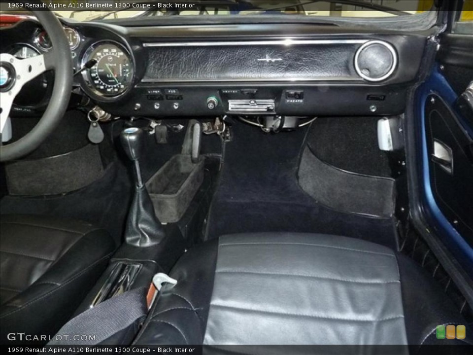 Black Interior Photo for the 1969 Renault Alpine A110 Berlinette 1300 Coupe #33989068