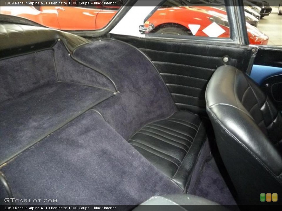 Black 1969 Renault Alpine A110 Interiors