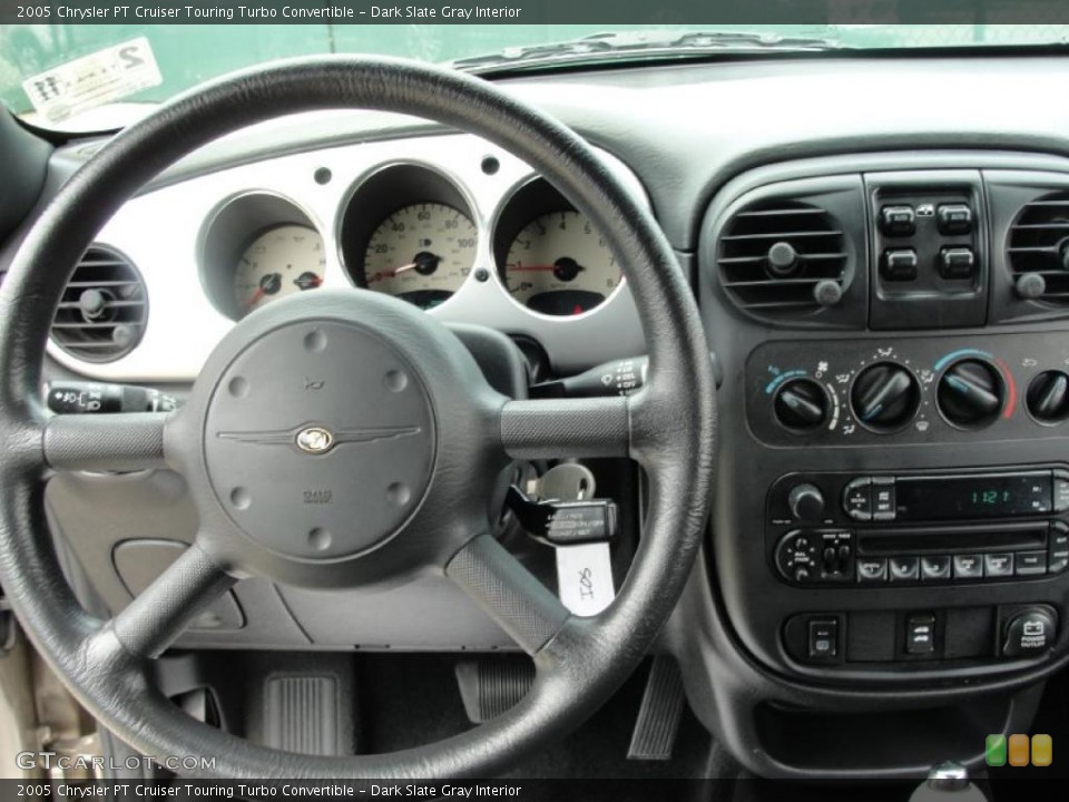 Dark Slate Gray Interior Gauges for the 2005 Chrysler PT Cruiser Touring Turbo Convertible #34231615