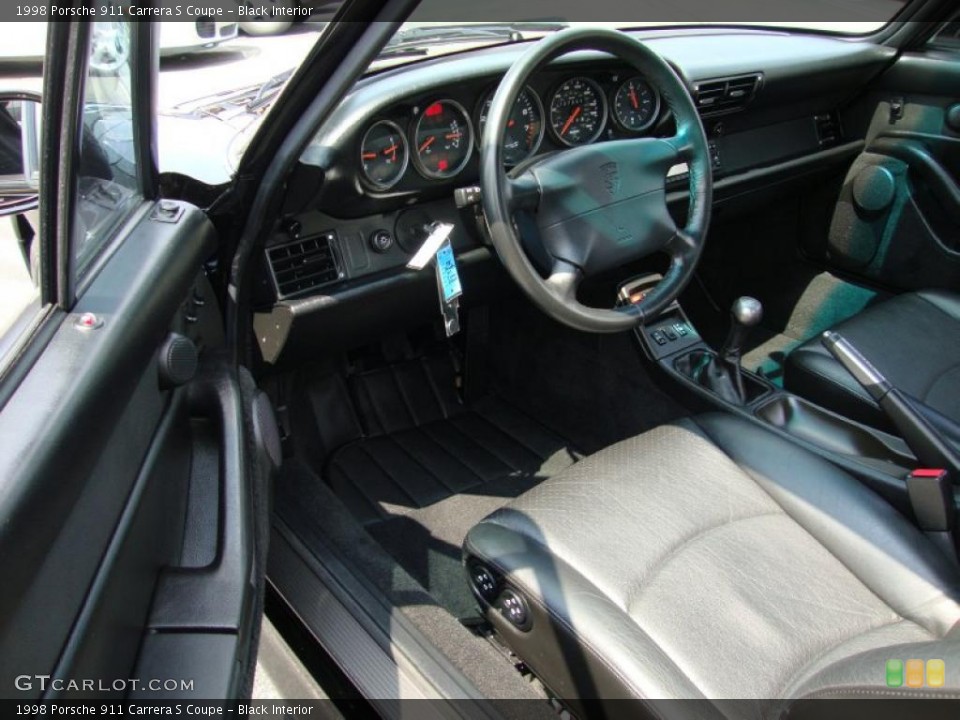 Black Interior Prime Interior for the 1998 Porsche 911 Carrera S Coupe #34261524