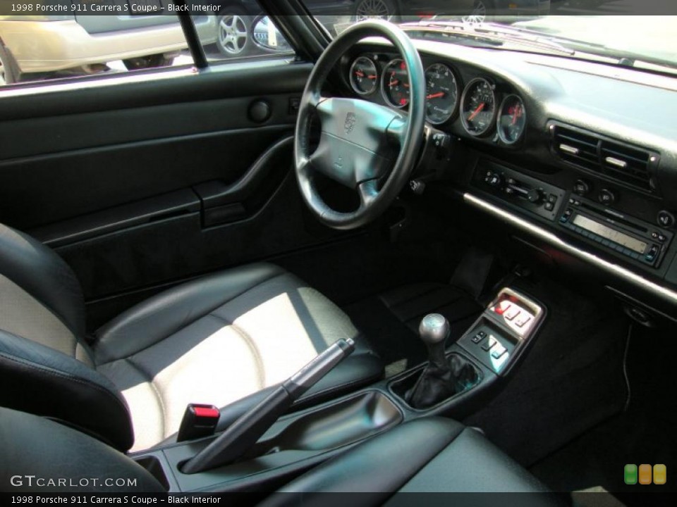 Black Interior Photo for the 1998 Porsche 911 Carrera S Coupe #34261636