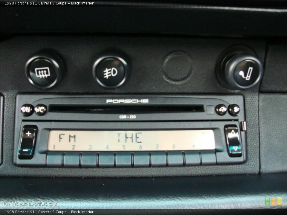 Black Interior Audio System for the 1998 Porsche 911 Carrera S Coupe #34262021