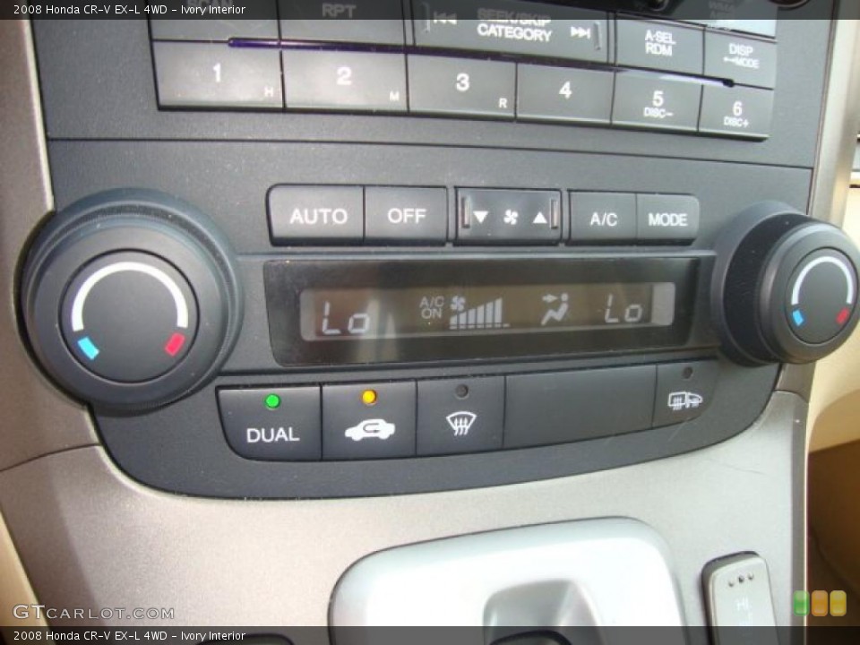 Ivory Interior Controls for the 2008 Honda CR-V EX-L 4WD #34290019