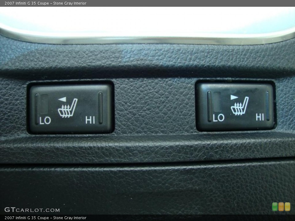 Stone Gray Interior Controls for the 2007 Infiniti G 35 Coupe #34510331