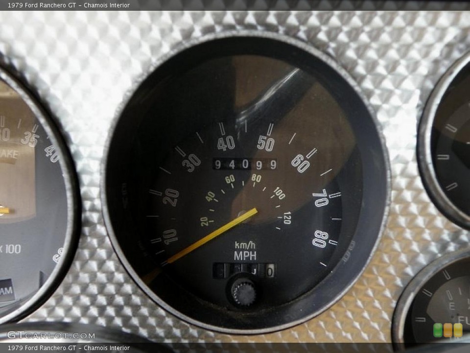 Chamois Interior Gauges for the 1979 Ford Ranchero GT #34570458