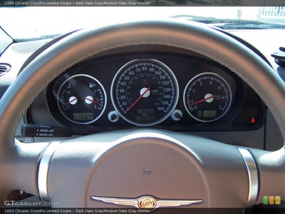 Dark Slate Gray/Medium Slate Gray Interior Gauges for the 2004 Chrysler Crossfire Limited Coupe #34647712