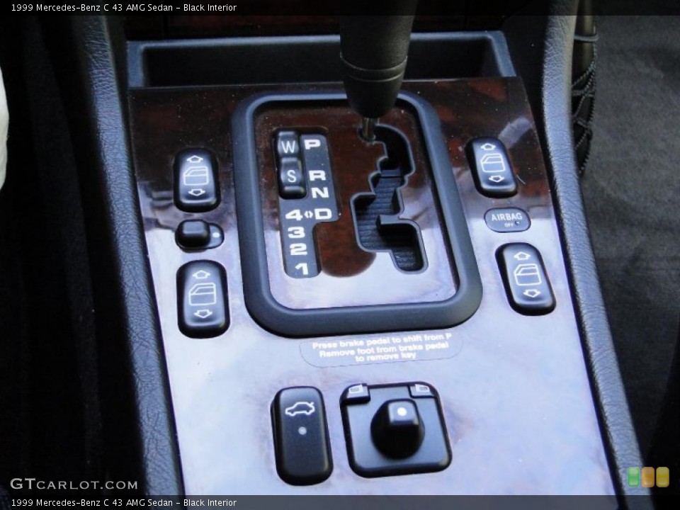 Black Interior Transmission for the 1999 Mercedes-Benz C 43 AMG Sedan #34793085