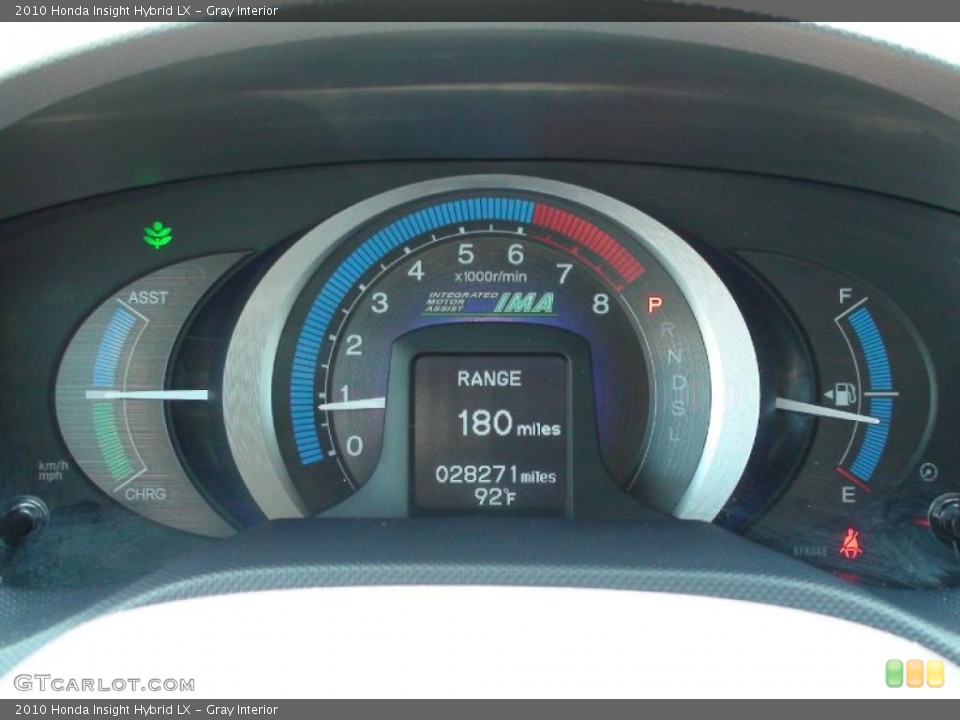 Gray Interior Gauges for the 2010 Honda Insight Hybrid LX #34830790