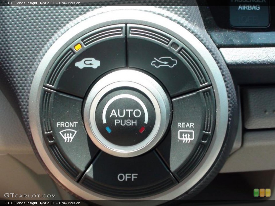Gray Interior Controls for the 2010 Honda Insight Hybrid LX #34830882