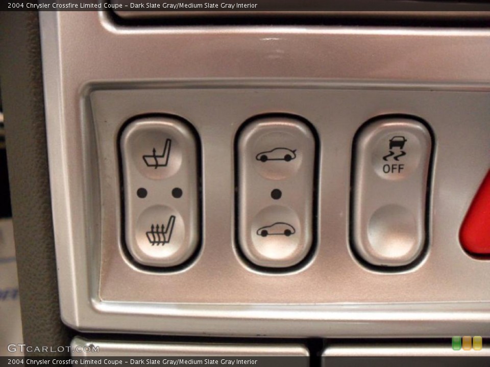 Dark Slate Gray/Medium Slate Gray Interior Controls for the 2004 Chrysler Crossfire Limited Coupe #34871921