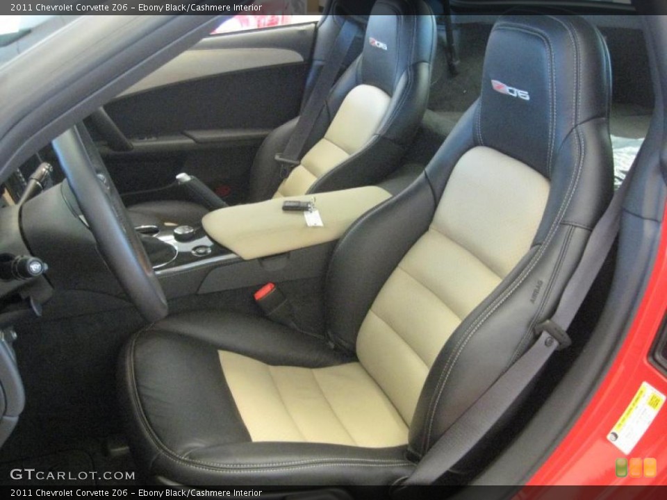 Ebony Black/Cashmere Interior Photo for the 2011 Chevrolet Corvette Z06 #34884384