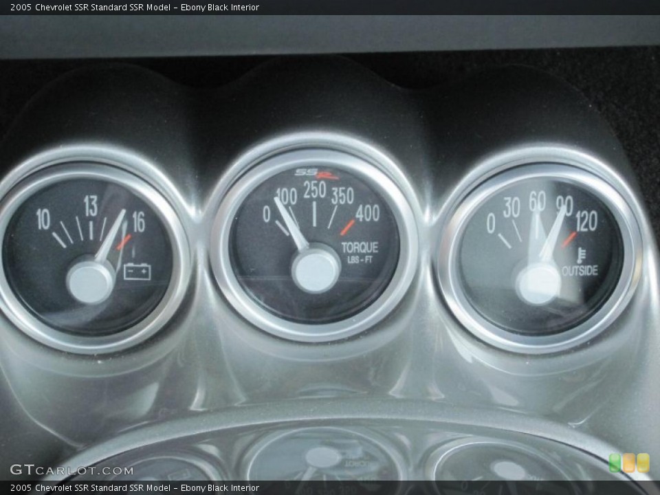 Ebony Black Interior Gauges for the 2005 Chevrolet SSR  #34886897