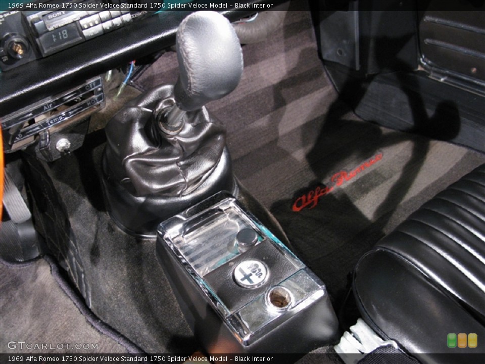 Black Interior Transmission for the 1969 Alfa Romeo 1750 Spider Veloce  #348923